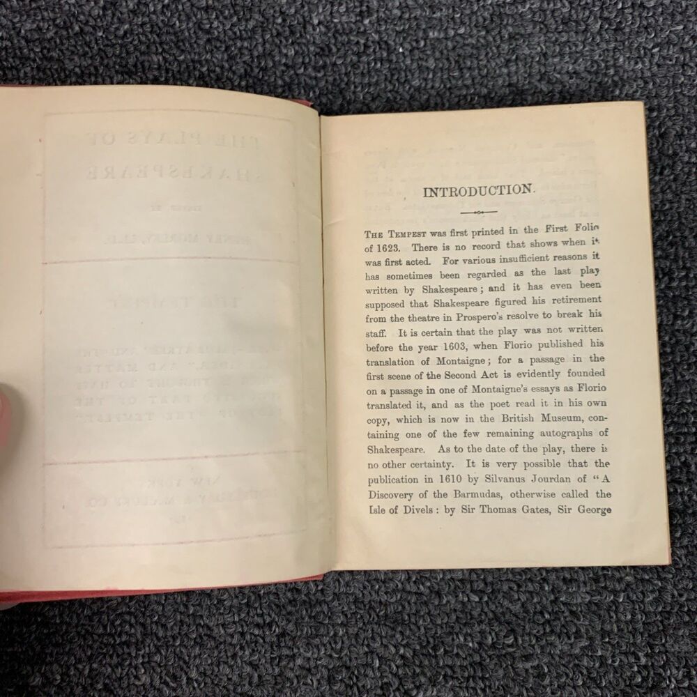 1897 The Plays Of William Shakespeare Lot Of 15 Red Doubleday Henry Morley - Picture 16 of 16
